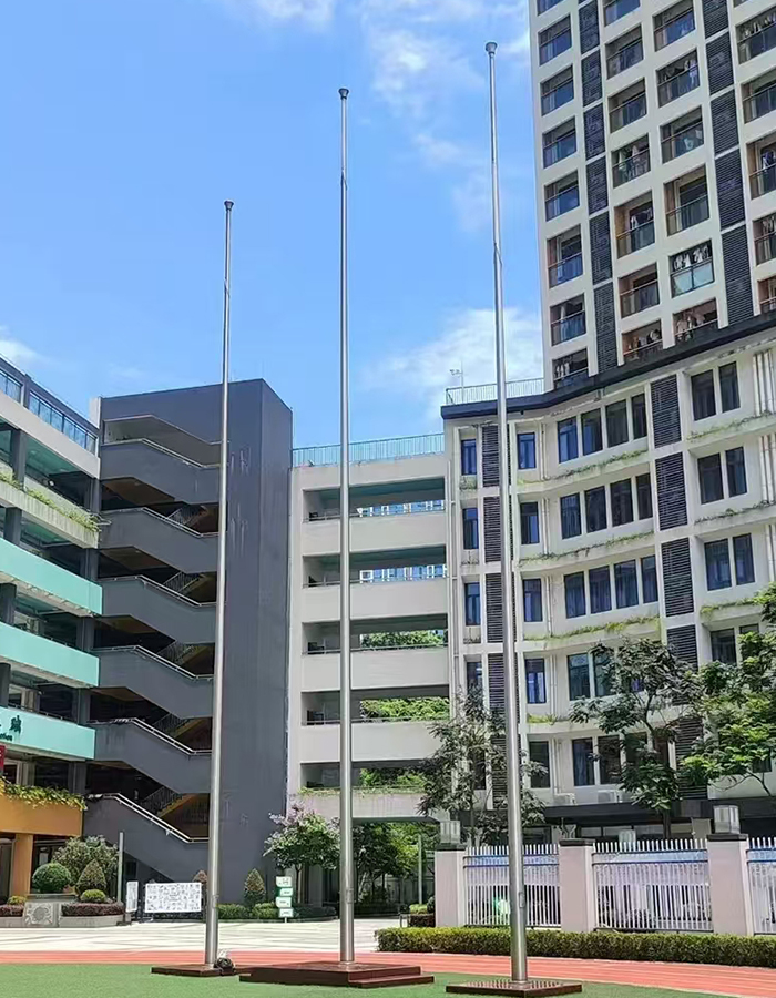 Konik paslanmaz çelik akıllı elektrikli kaldırma bayrak direği Konik paslanmaz çelik akıllı elektrikli kaldırma bayrak direği