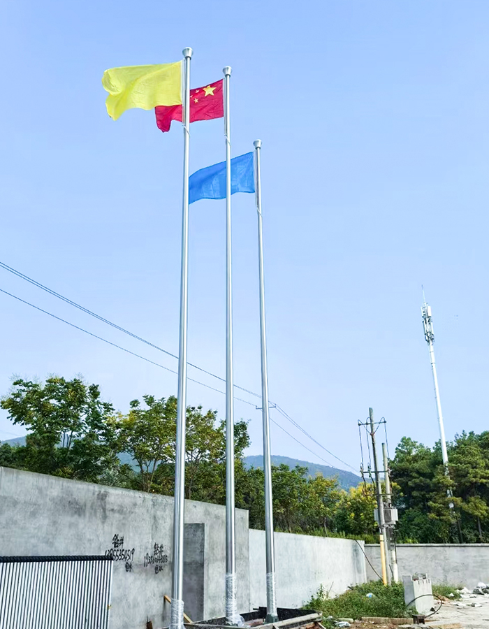 Konik paslanmaz çelik akıllı elektrikli kaldırma bayrak direği Konik paslanmaz çelik akıllı elektrikli kaldırma bayrak direği